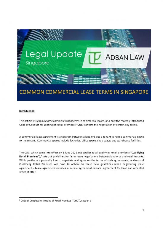 picture Lease Agreement Template 201246 | Adsan Article 11 Common Commercial Lease Terms In Singaporethng Hwei Lin
