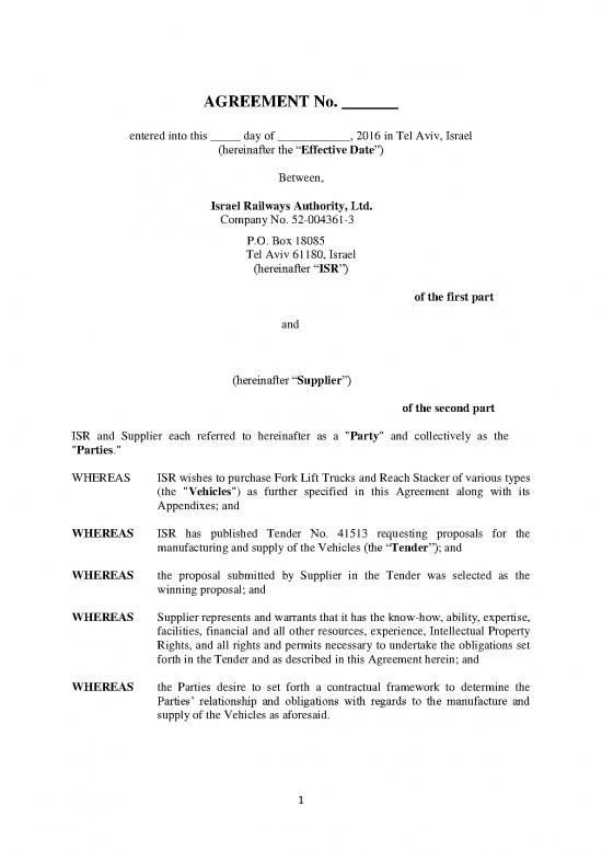 picture Agreement Sample 201826 | Agreement