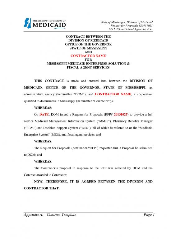 picture_Contract Template Pdf 201904 | Appendix A Contract Template