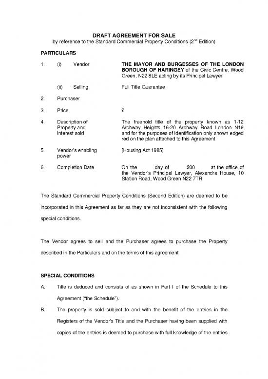 picture1_Agreement Sample 202917 | Archway Heights 4 Of 8   Draft Agreement For Sale