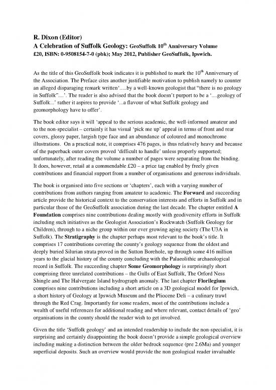picture Geology Pdf 200703 | Book Review   A Celebration Of Suffolk Geology