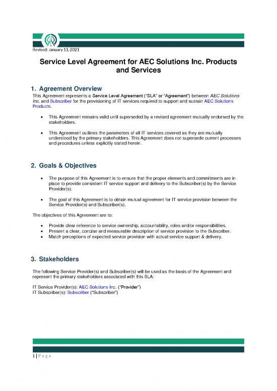 picture_Agreement Sample 201365 | Builterra Service Level Agreement V2020