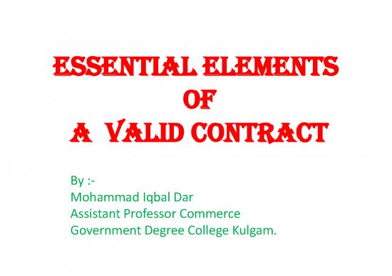 picture Agreement Contract Sample 201675 | Bus Iness Law B Com 2nd