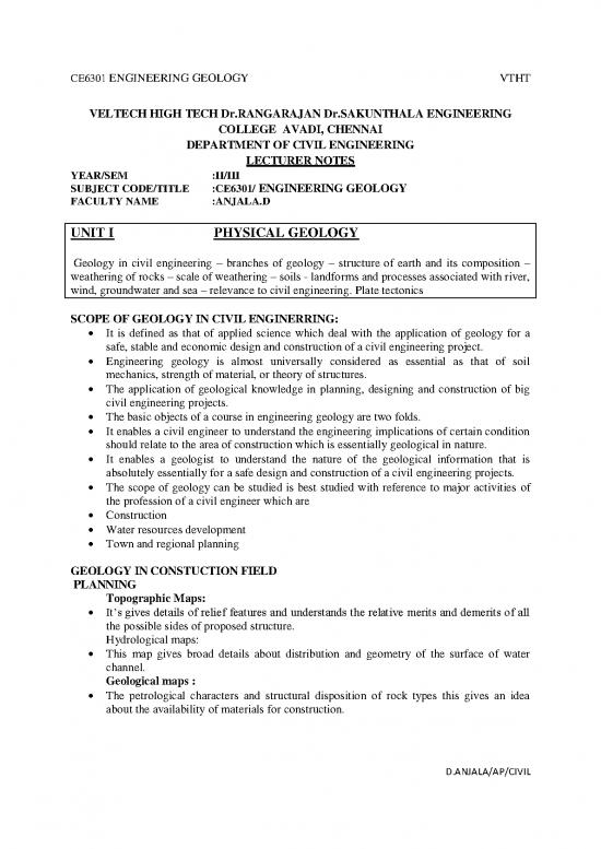 picture Geology Pdf 200999 | Ce8393 Engineering Geology