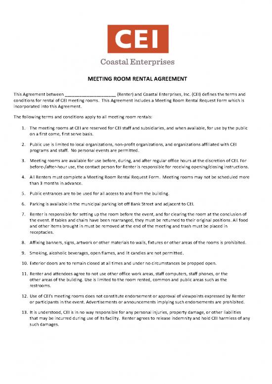picture Rental Agreement Pdf 202548 | Cei Meeting Room Rental Agreement
