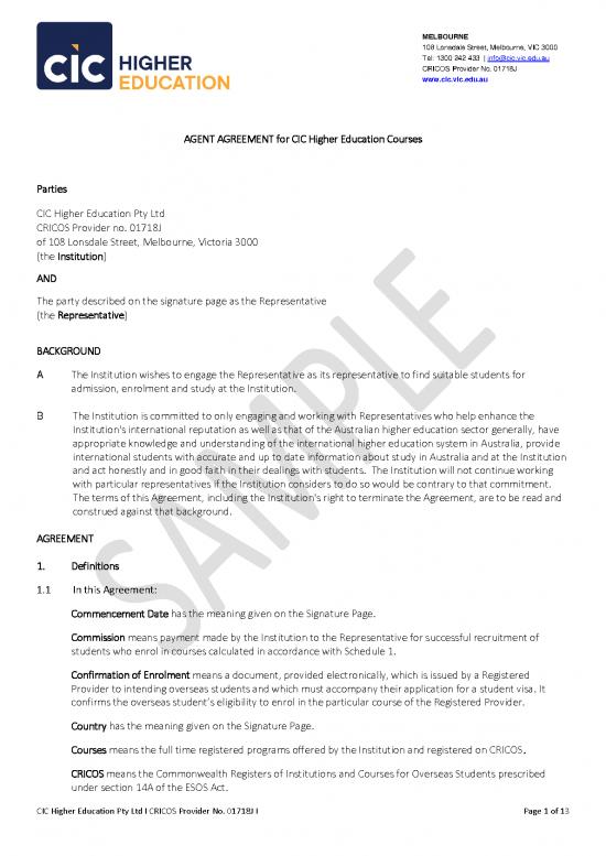 picture1_Agreement Sample 201411 | Cic Hed Agent Agreement Sample