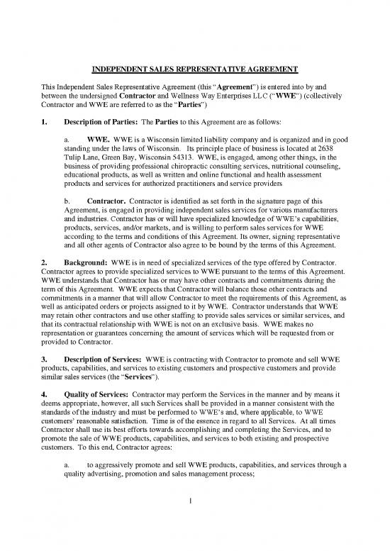 picture Agreement Sample 202251 | Commission Sales Agreement