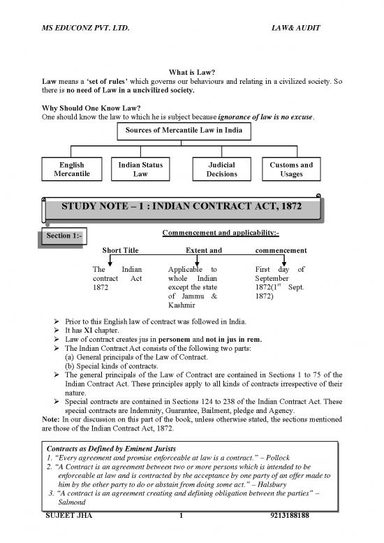 picture Law Of Contract Pdf 201262 | Contract 1