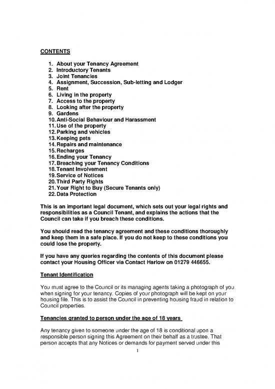 picture Tenant Agreement Template 202918 | Council Tenancy Agreement