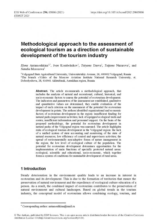 picture Tourism Pdf 201146 | E3sconf Esmgt2021 05006