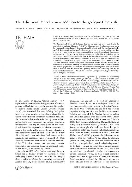 picture1_Geological Time Scale Pdf 200772 | Ediacaran