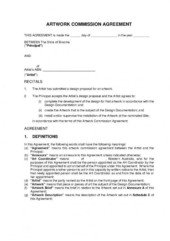 picture1_Agreement Sample 202499 | Example Commission Agreement