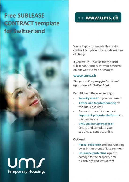 picture Lease Contract Sample 202746 | Example Sub Lease Ums Pdf