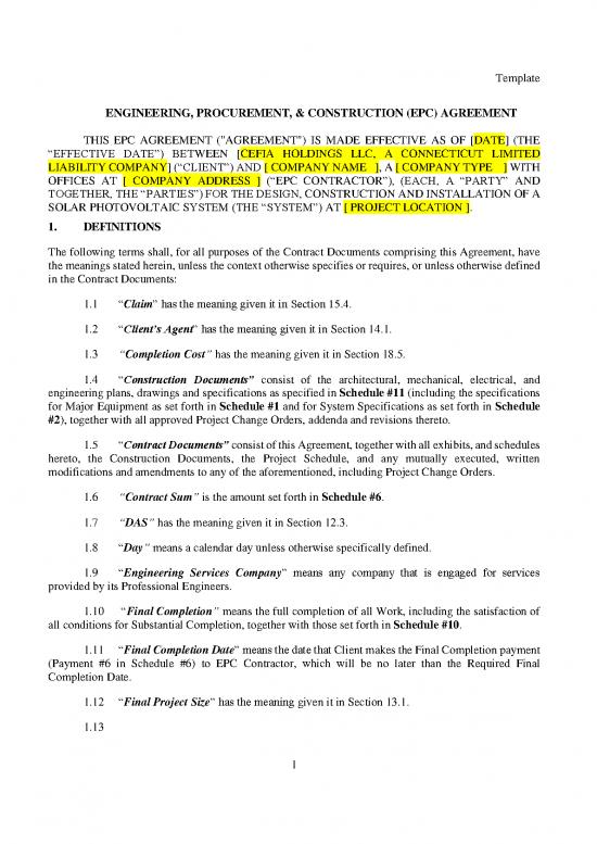 picture1_Agreement Contract Sample 201472 | Exhibit D2 Green Earth Energy Epc Contract Template
