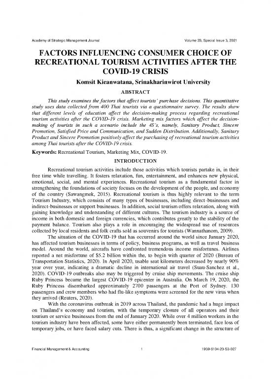 picture1_Marketing In Tourism Pdf 201105 | Factors Influencing Consumer Choice Of Recreational Tourism Activities After The Covid 19 Crisis 1939 6104 20 S3 027