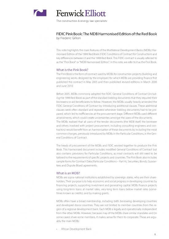 picture_Law Of Contract Pdf 202789 | Fidic Pink Book The Mdb Harmonised Edition Of The Red Book