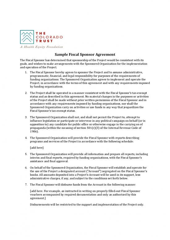 picture1_Sponsorship Agreement Template 202595 | Fiscal Sponsorship Agreement Sample