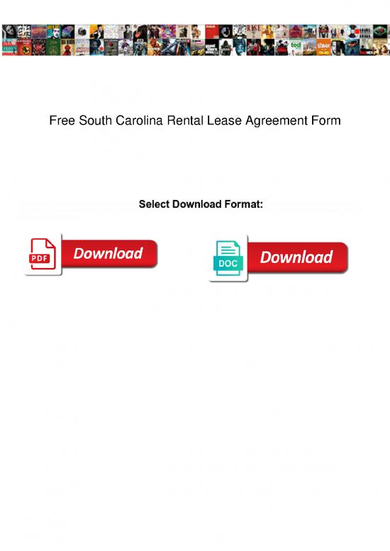 Lease Agreement Template 201796 Free South Carolina Rental Lease Lease Agreement Template 201796 Free South Carolina Rental Lease