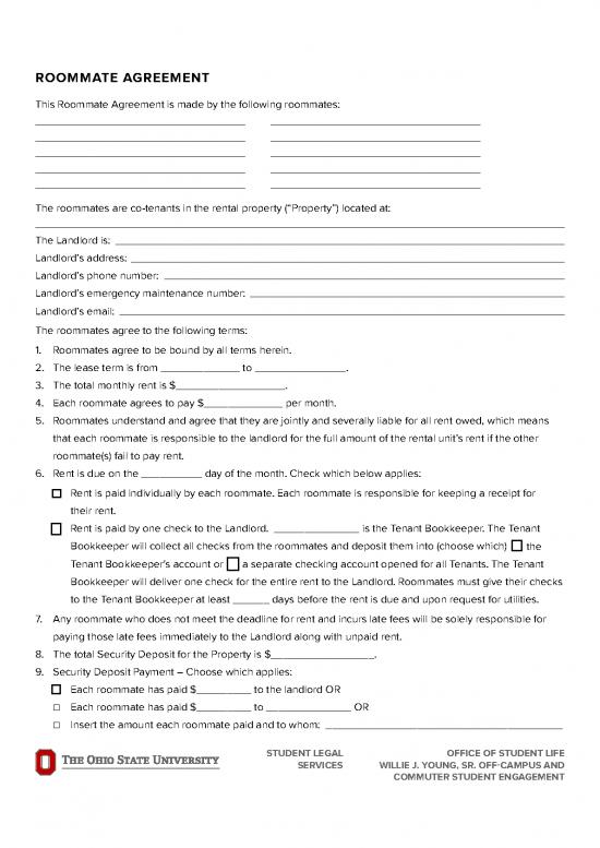 picture Lease Agreement Template 201982 | Full Roommateagreement