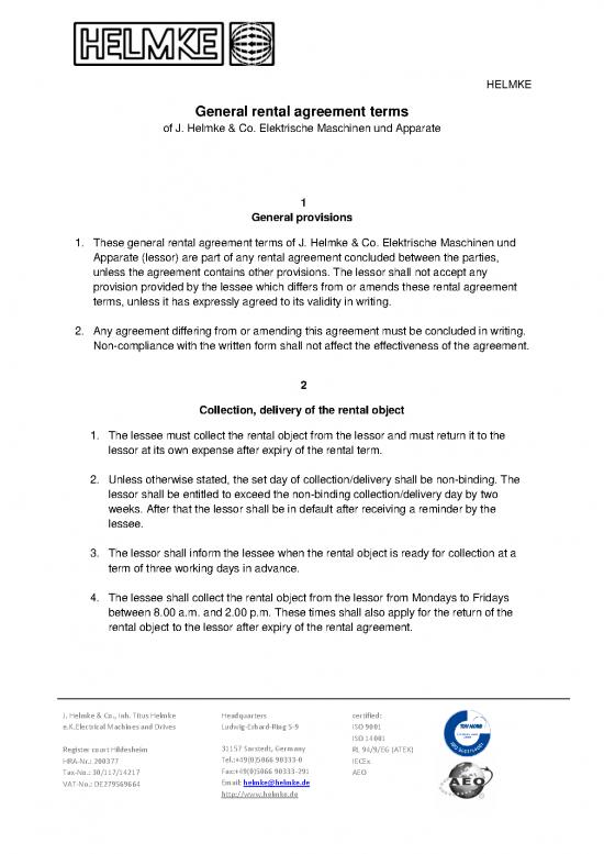 picture Rental Agreement Pdf 202930 | General Rental Agreement Terms