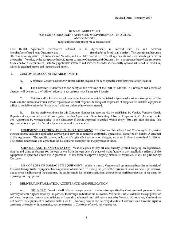picture Rental Agreement Pdf 202056 | Generic Rental Agreement February 2017