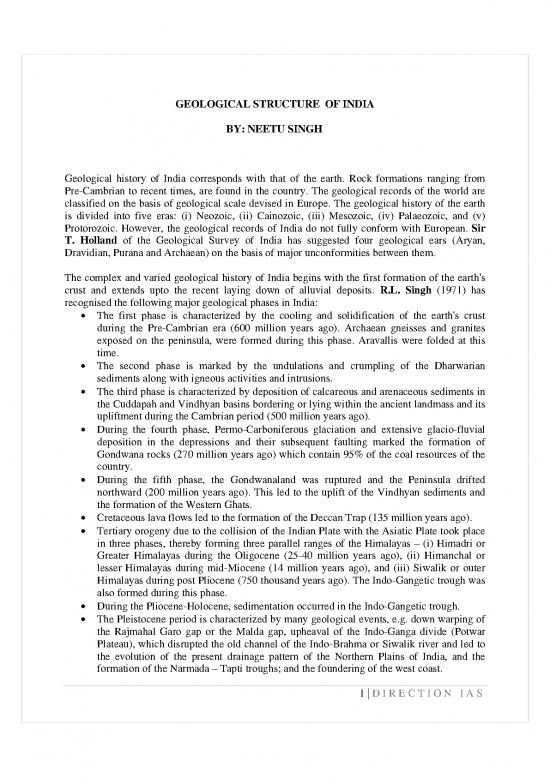 picture_Geological Structure Of India