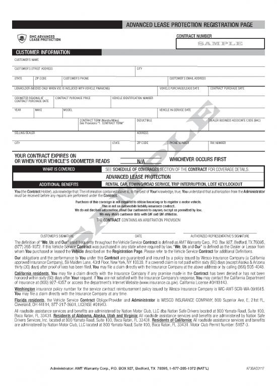 picture Lease Template 202873 | Gmc Advanced Lease Protection Sample Contract