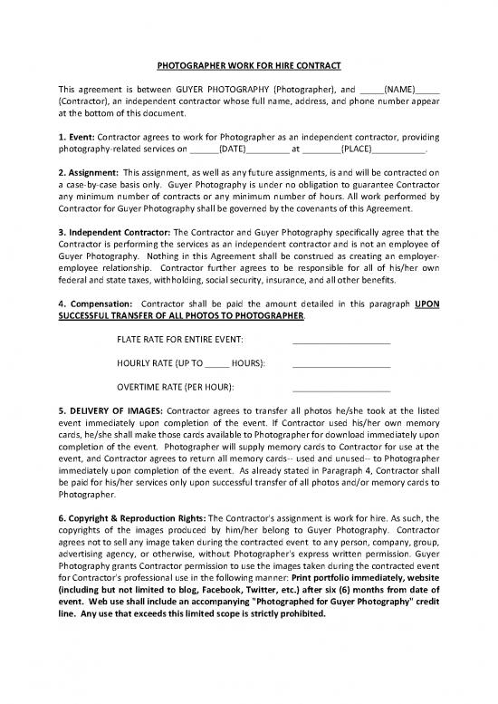 picture1_Agreement Contract Sample 201500 | Gp Photographer For Hire Contract
