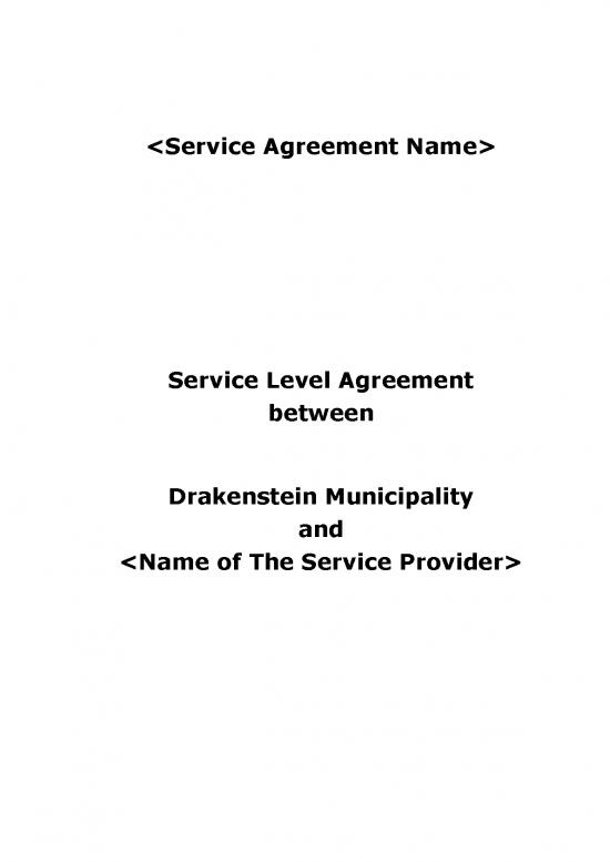 picture Agreement Sample 202710 | Ict Service Provider Management Framework   Sla Template