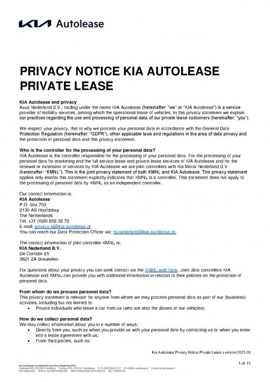 picture Lease Template 203103 | Kia Nederland Privatelease Statement Eng