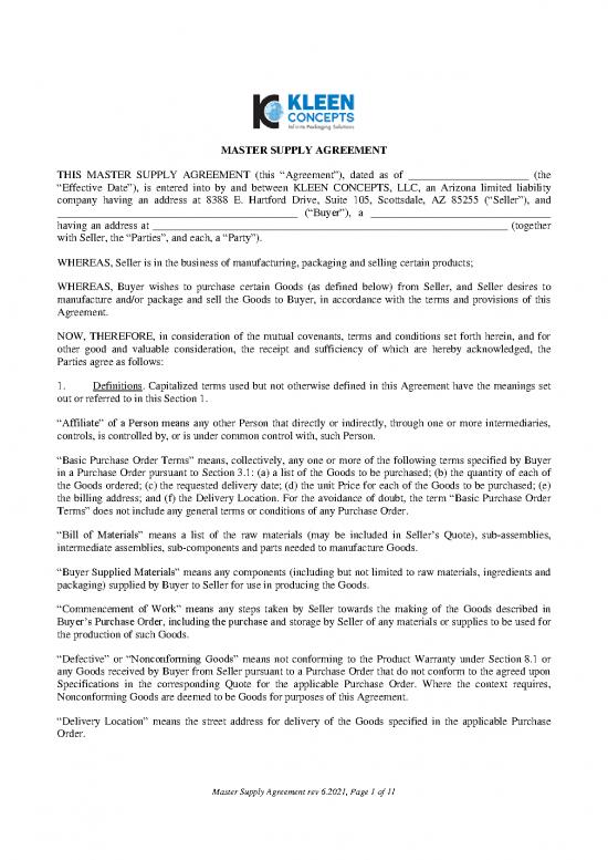 picture Agreement Sample 201823 | Kleen Concepts Msa 6 2021