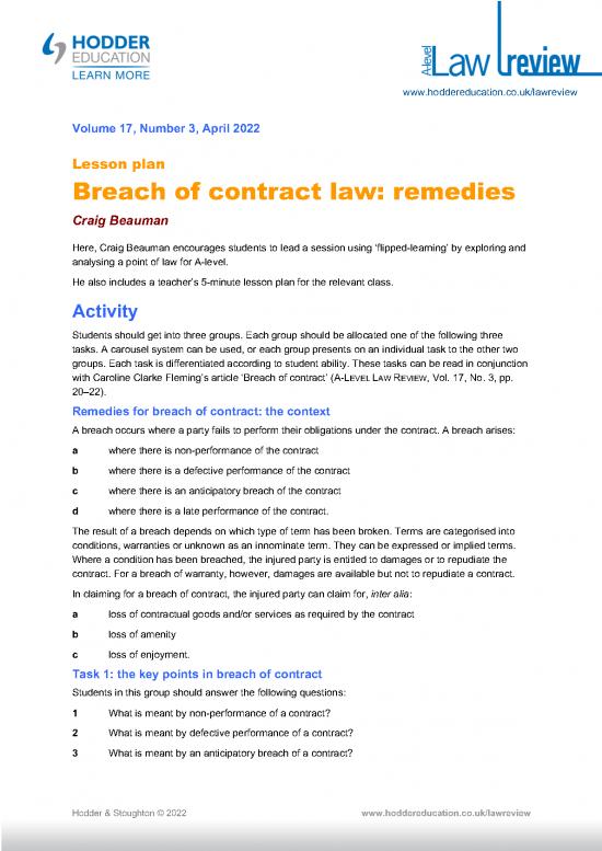 picture Law Of Contract Pdf 202940 | Lawreview17 3 Lesson Plan