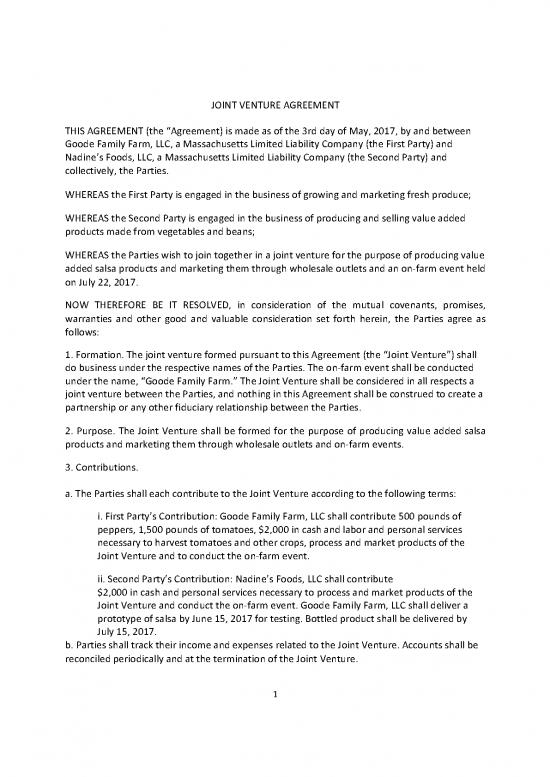 picture1_Agreement Sample 201830 | Lfg Compendium Chapter 1 Appendix 4 Joint Venture Agreement