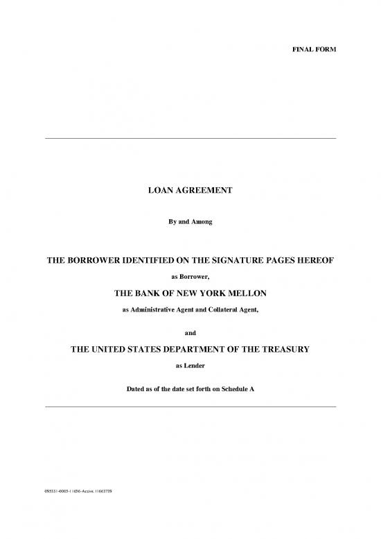 picture Agreement Form 201721 | Loan Agreement (redacted)   Oaktree