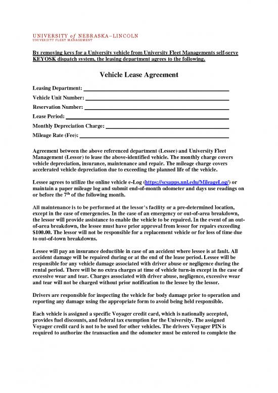 picture Lease Agreement Template 201651 | Long Term Vehicle Lease Agreement