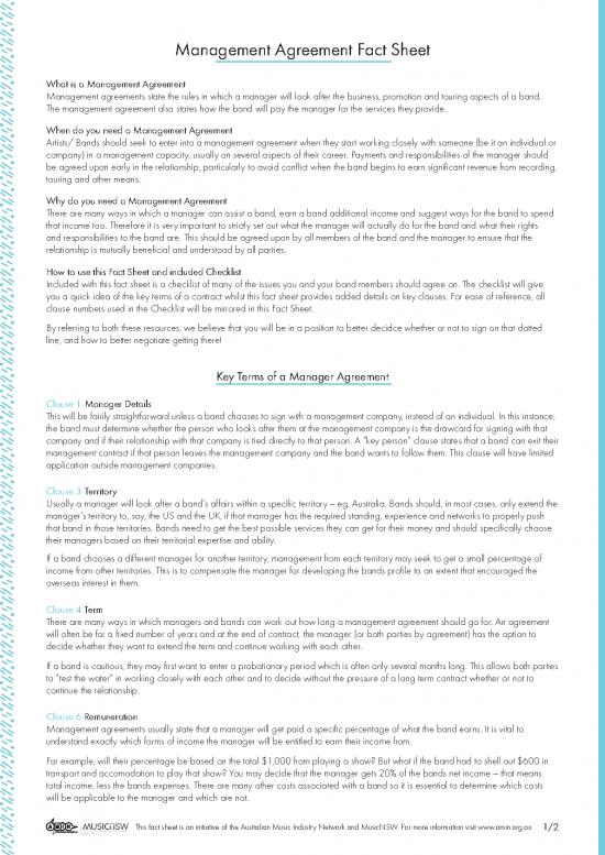 picture Agreement Sample 202417 | Managementagreementfactsheet Web