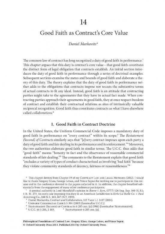 picture_Contracts Pdf 203127 | Markovits Good Faith As Contracts Core Value