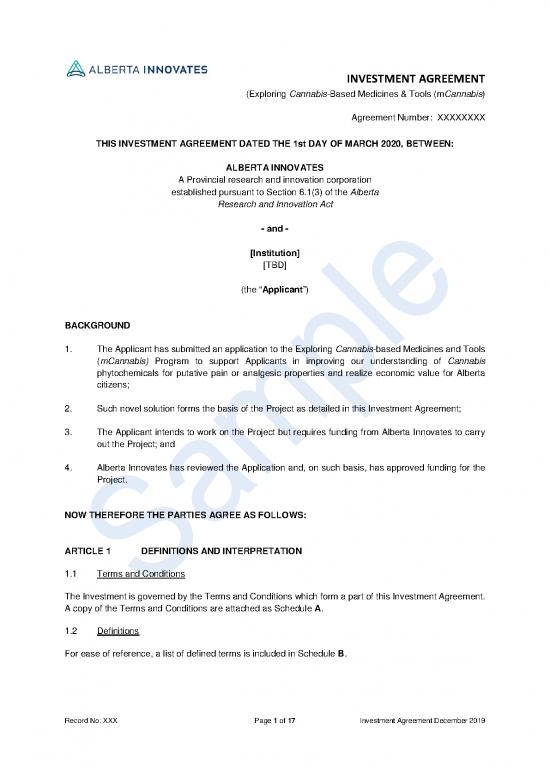 picture1_Agreement Sample 201250 | Mcannabis Sample Investment Agreement 201912