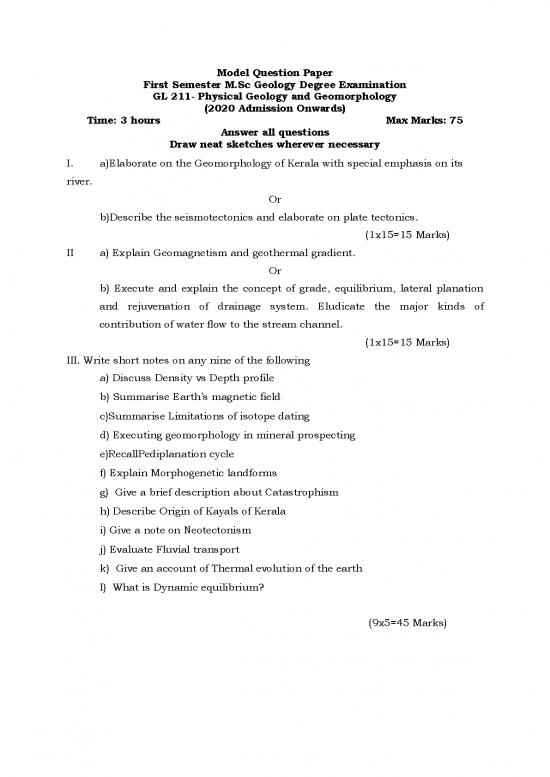 picture Geology Pdf 200893 | Model Questions Geology1617434158