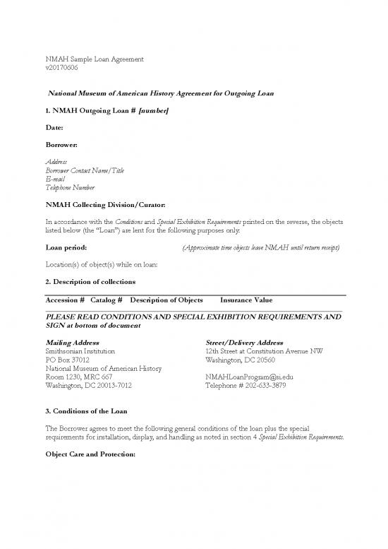 picture Loan Agreement Template 201253 | Nmah Sample Loan Agreement