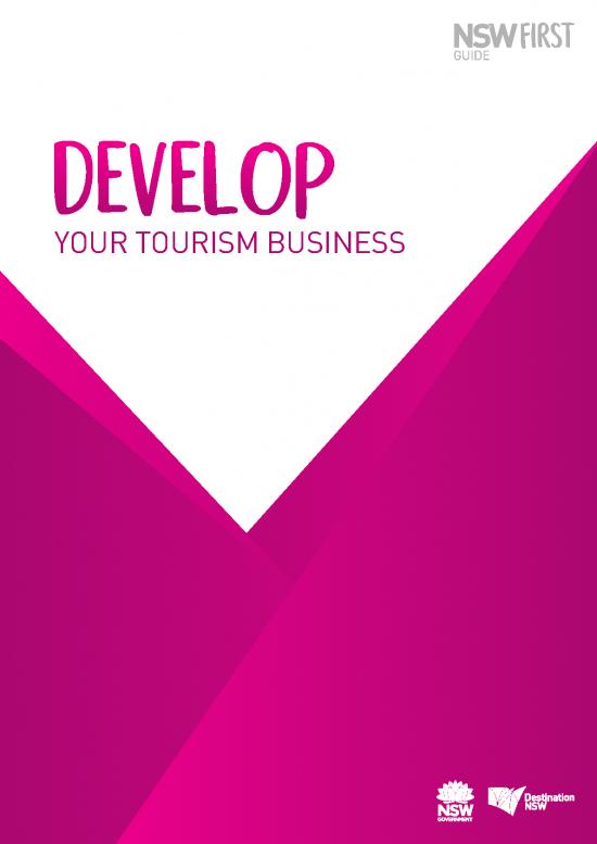 picture Marketing In Tourism Pdf 201141 | Nsw First Guide Develop Your Tourism Business