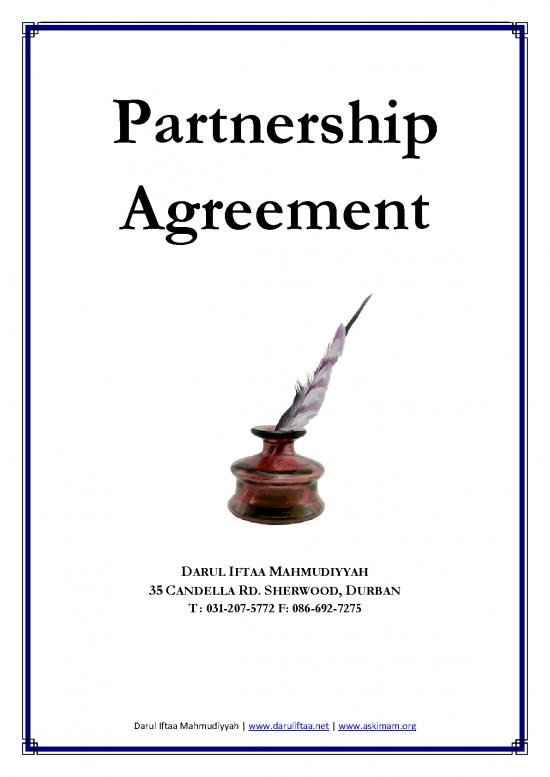 picture1_Agreement Contract Sample 201479 | Partnership Agreement  1 1