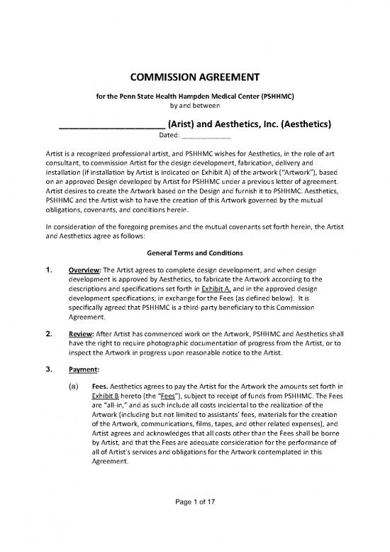 picture1_Agreement Sample 201242 | Pennstate Sample Artist Commission Agreement 0325202