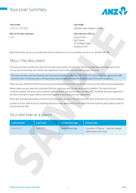 picture_Agreement Form 202421 | Personal Loan Summary Sample