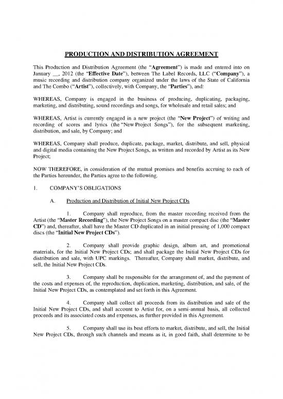 picture1_Agreement Sample 201878 | Production Distribution Agreement