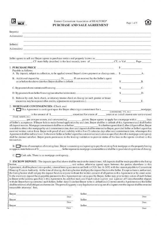 picture Agreement Sample 202716 | Purchase & Sales Revised 91808