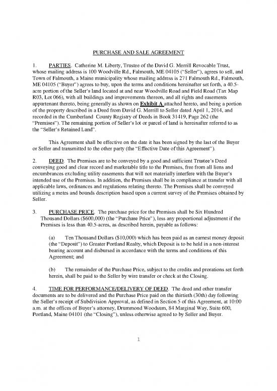 picture Agreement Sample 202774 | Purchase And Sale Agreement Woodville   Field 7 18 19 Final Clean