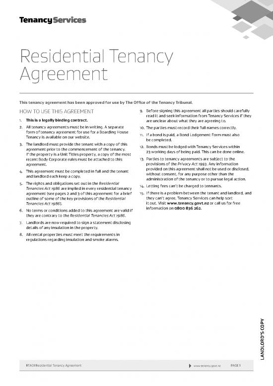 picture1_Agreement Contract Sample 202086 | Residential Tenancy Agreement