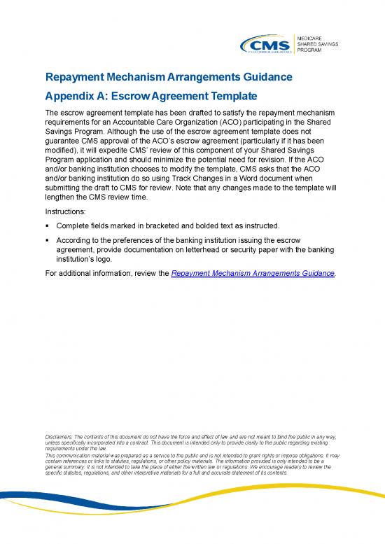 picture_Agreement Sample 202588 | Rmagv11 Appendix A Escrow Agreement Template Form 508