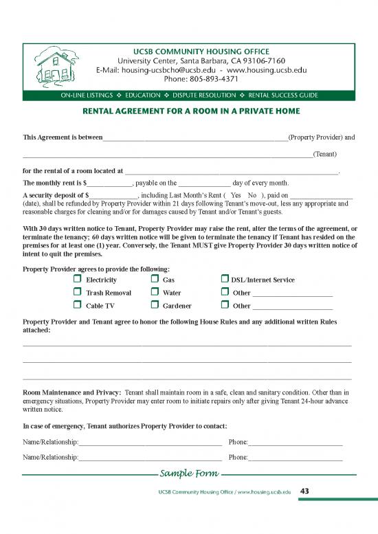 picture Tenant Agreement Template 202943 | Roominprivatehomeagreement